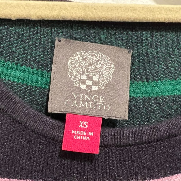 Vince Camuto Horizontal Stripe Sleeveless A-Line Dress - Picture 5 of 6